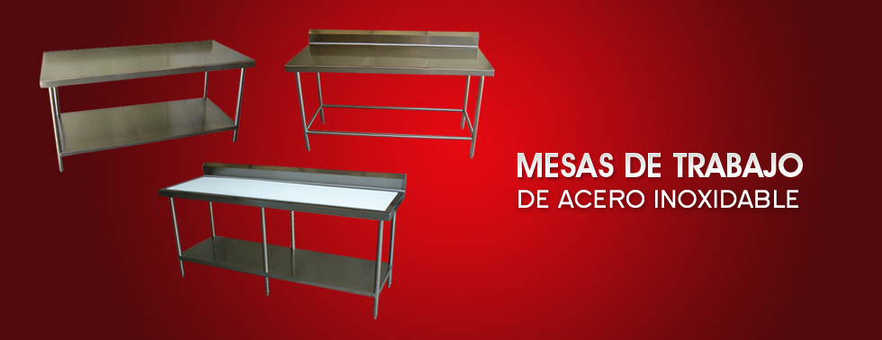 mesas de trabajo de acero inoxidable industrias treval